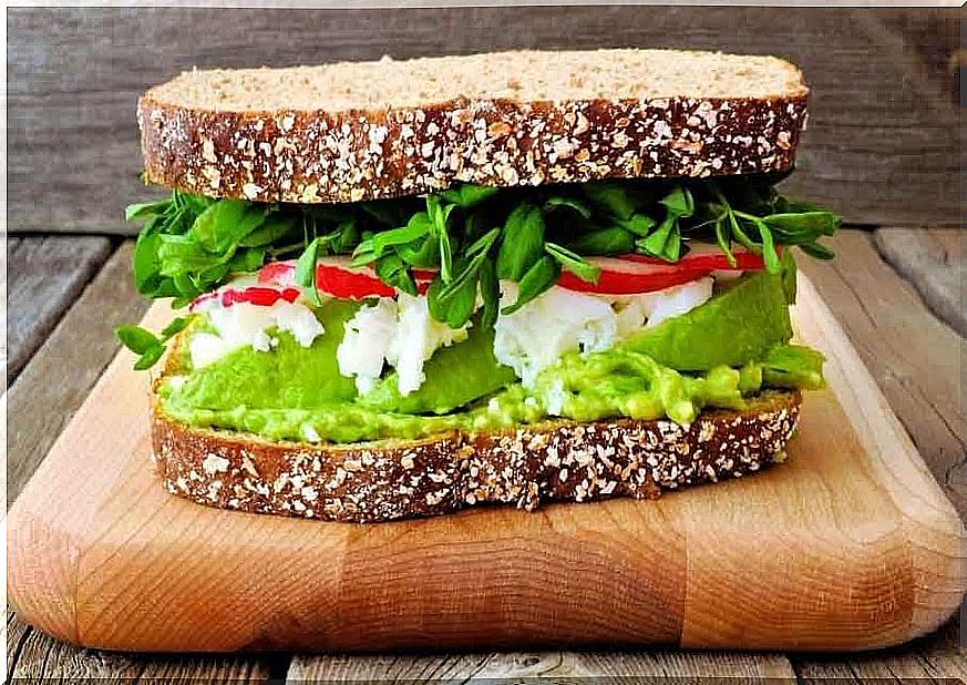 Vegetable sandwich