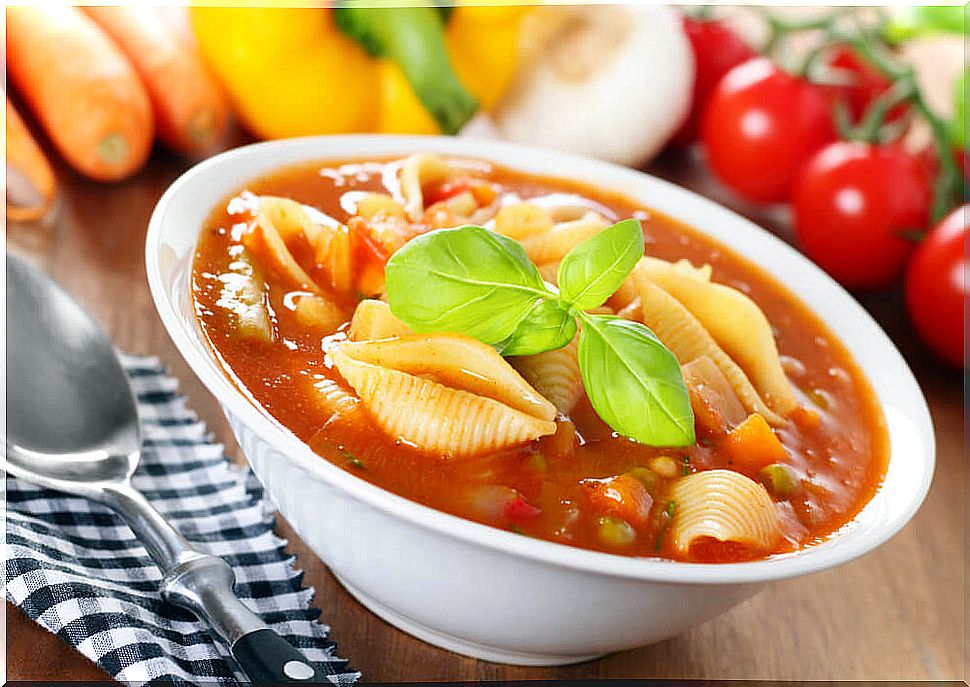 Vegetarian Italian soup.