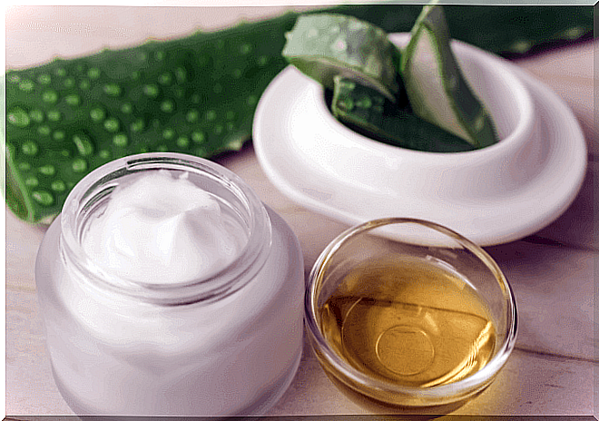 Natural aloe vera cream