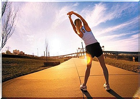 woman exercising