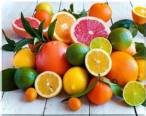 Citrus fruits with pectin