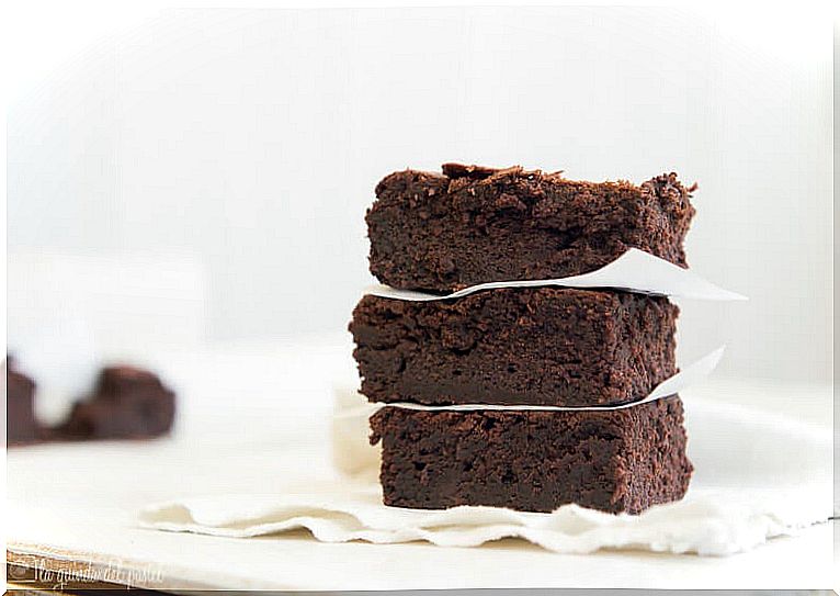 Beet chocolate brownies.